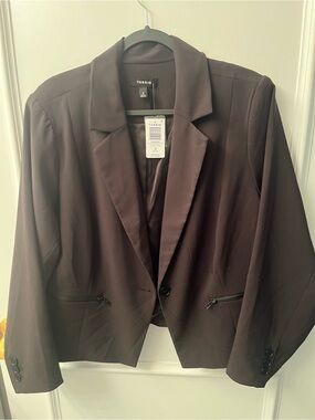 torrid Black Single-Button Tailored Blazer